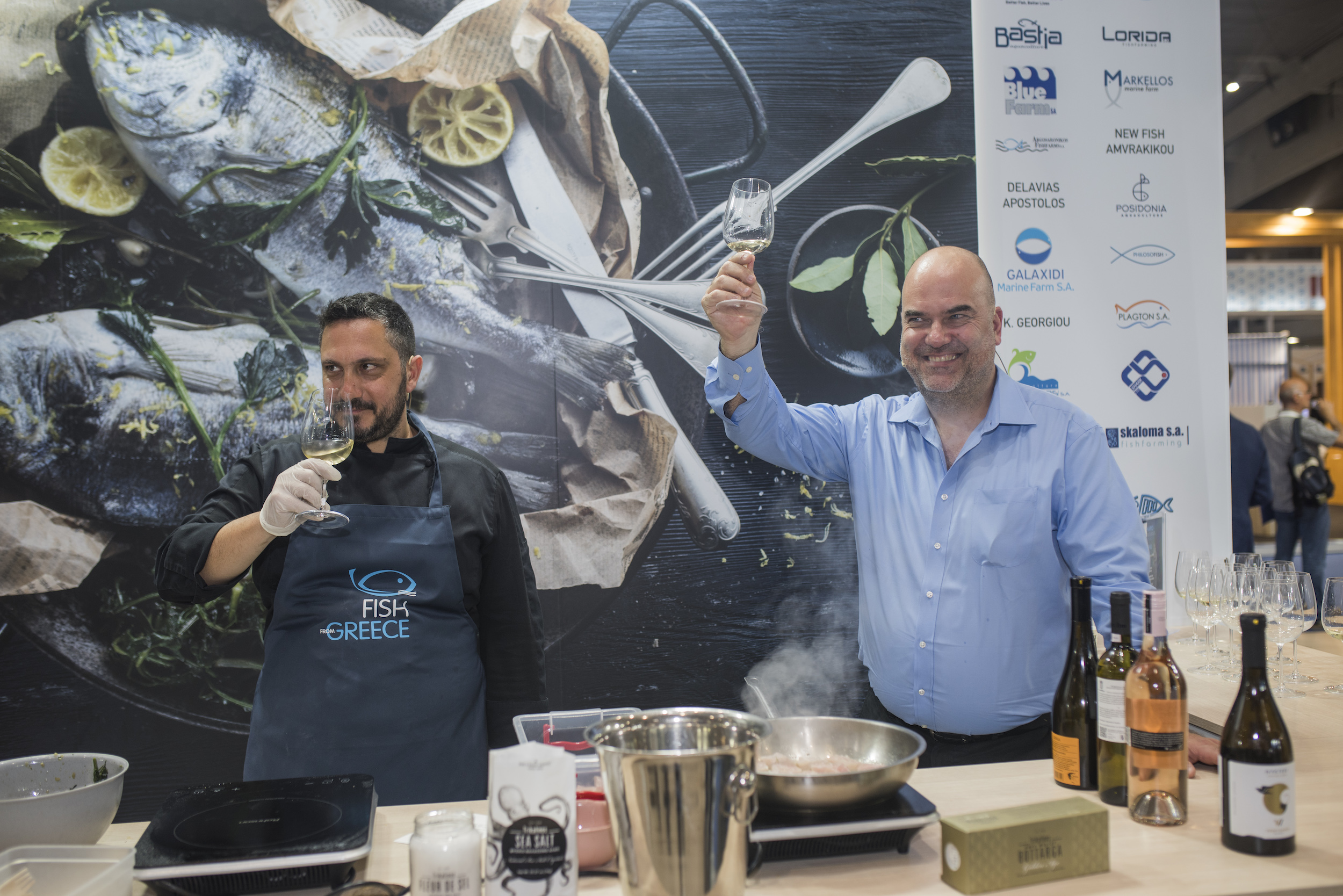 ελοπυ_seafood expo global_chef παναγιώτης γιακαλής_wine and spirits storyteller θόδωρος λέλεκας