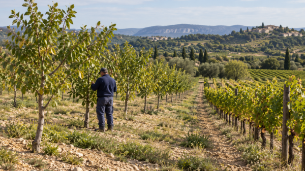 Φιστικιές στη θέση αμπελιών φυτεύουν αμπελουργοί στη νότια Γαλλία